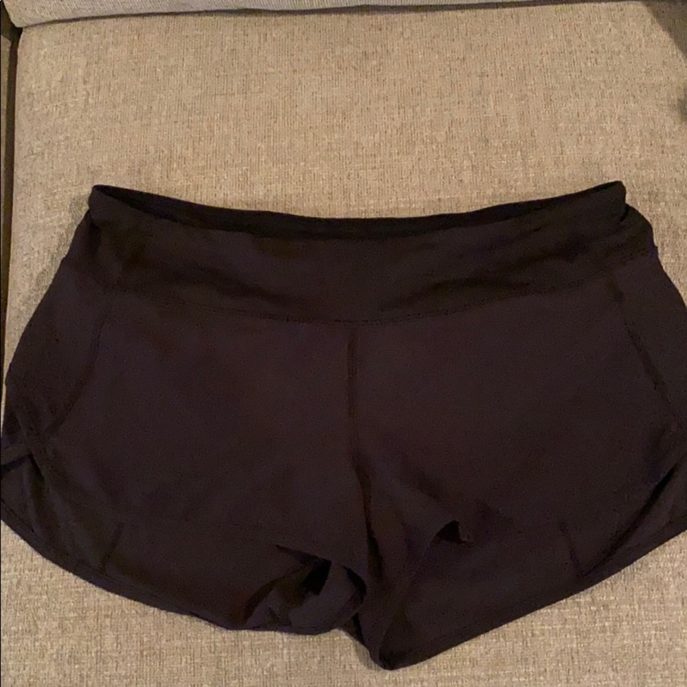 Black Lululemon Speed Shorts Size 10